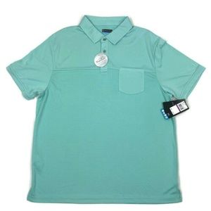 PGA Tour Mens Golf Polo Shirt Pocket UPF Stretch